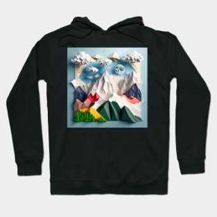 Origami mountains Hoodie